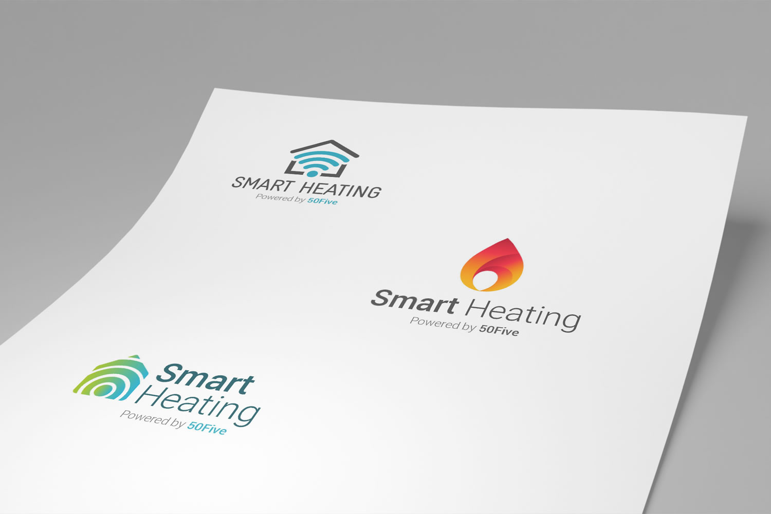Smart Heating logo creation