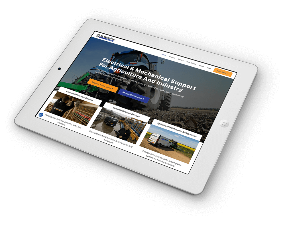 Surefire website design