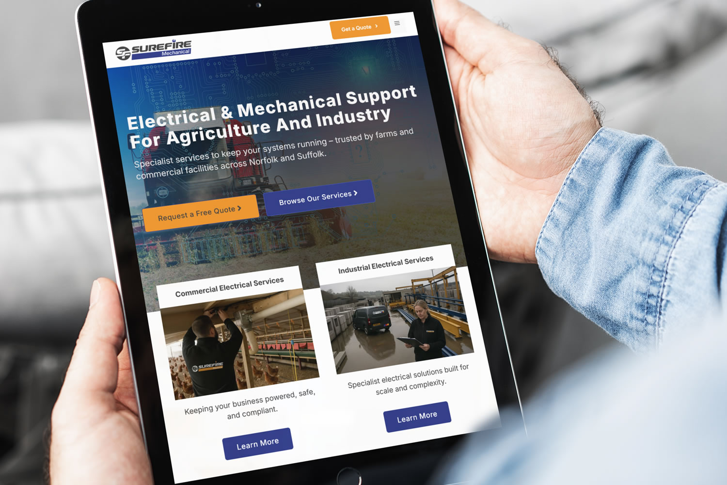 Surefire website design