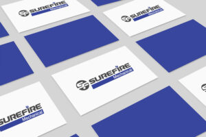Surefire logo mockup