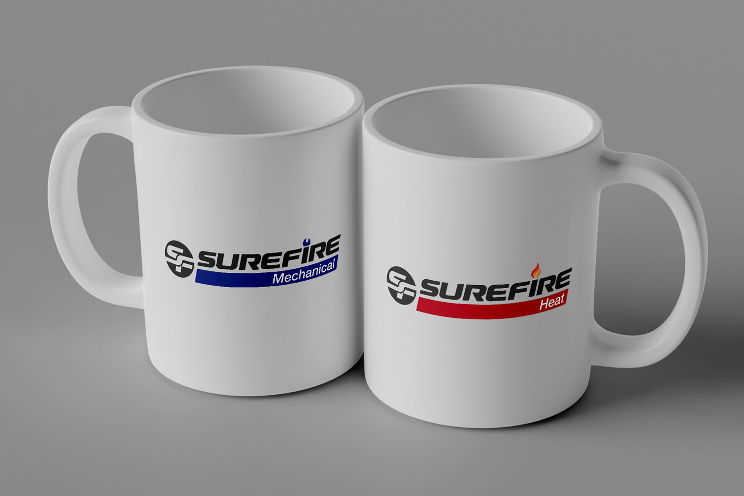 Surefire logo mockup