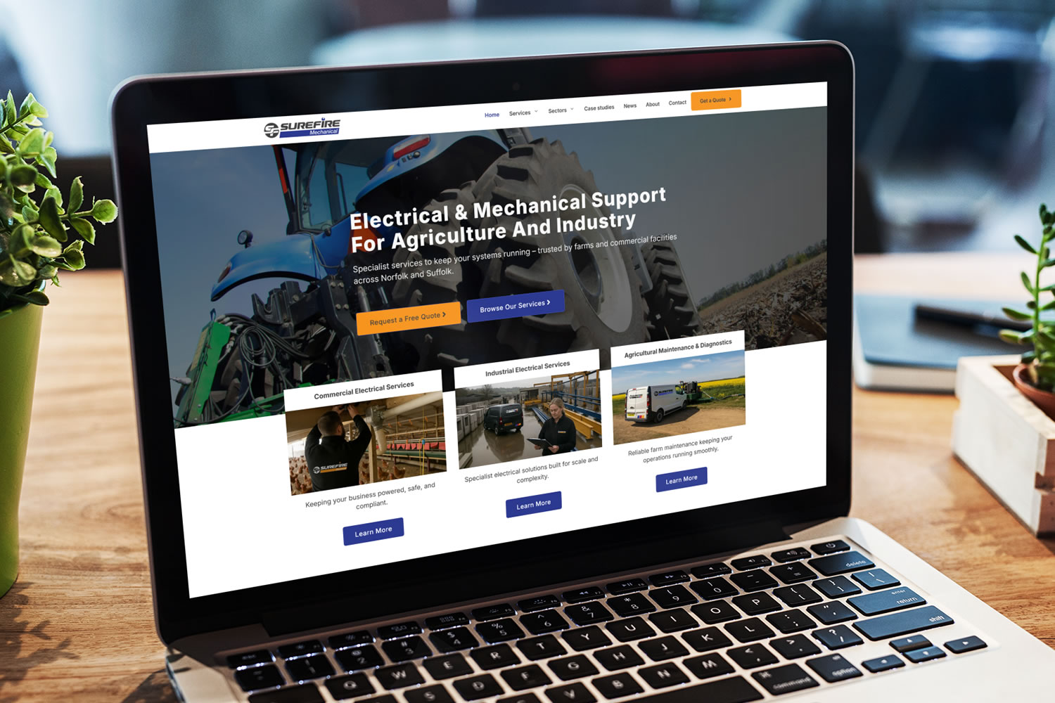Surefire website design
