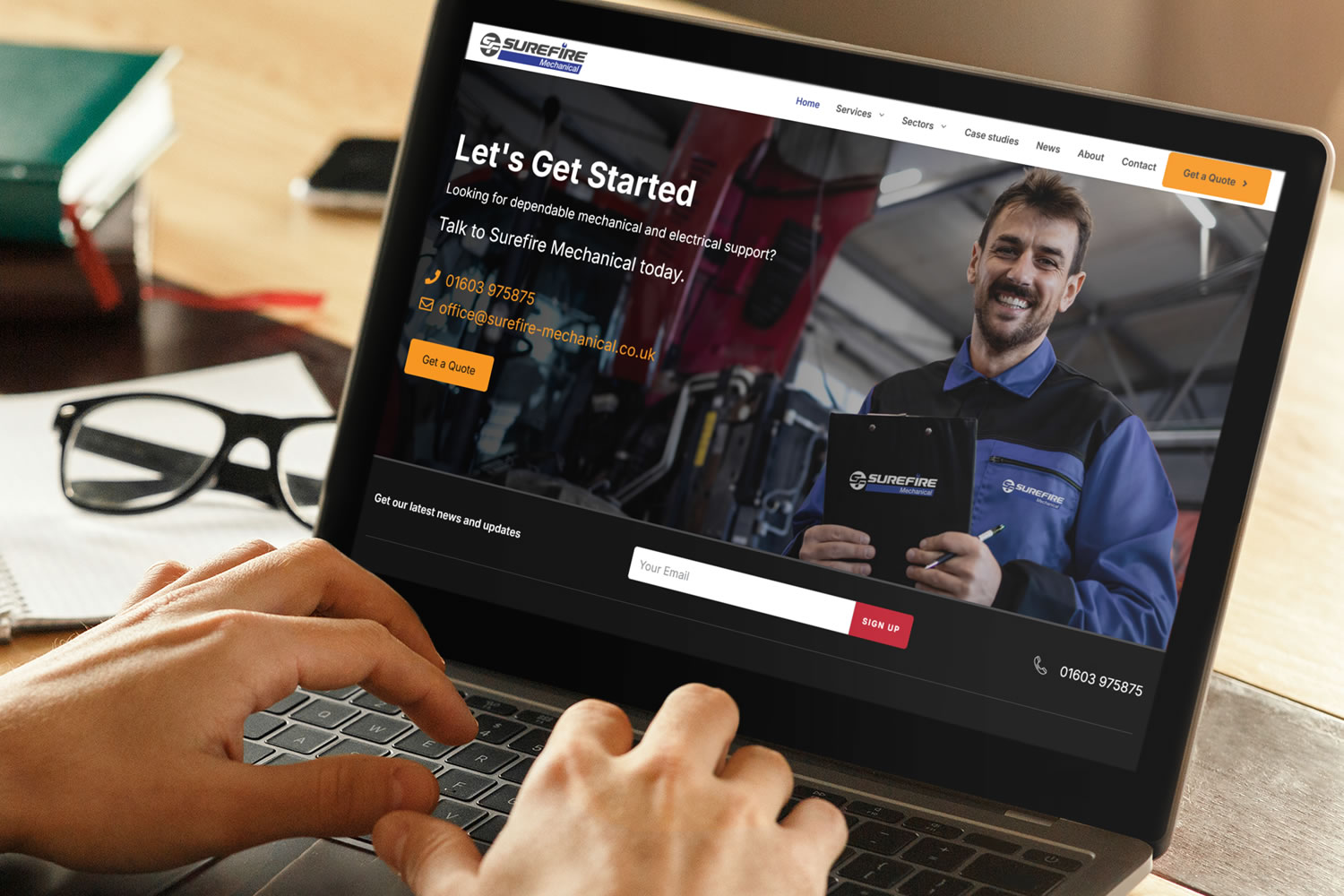Surefire website design