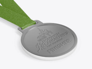 Norwich Landmarks half marathon medal mockup