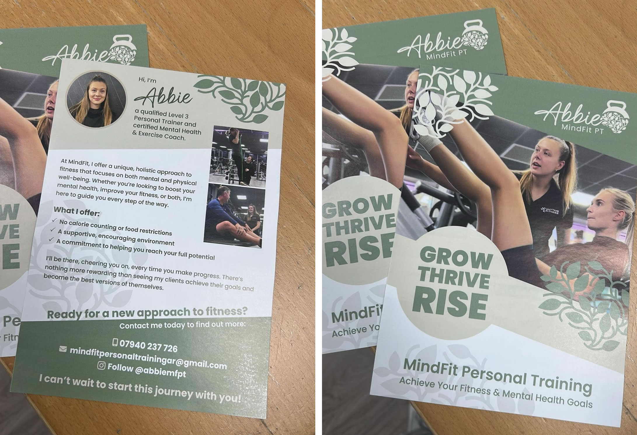 Minfit leaflet design
