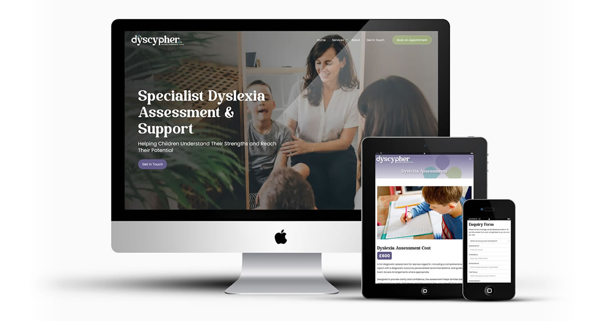 Dyscypher responsive website