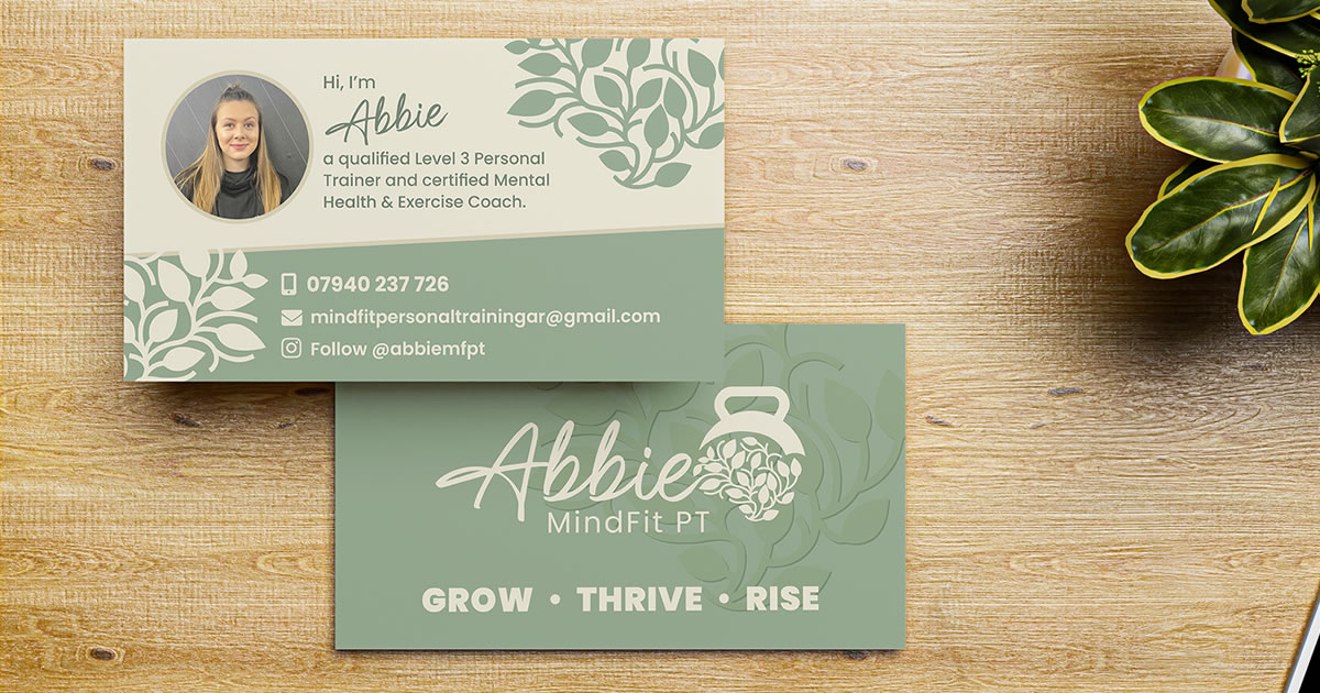 Mindfit Business card mockup
