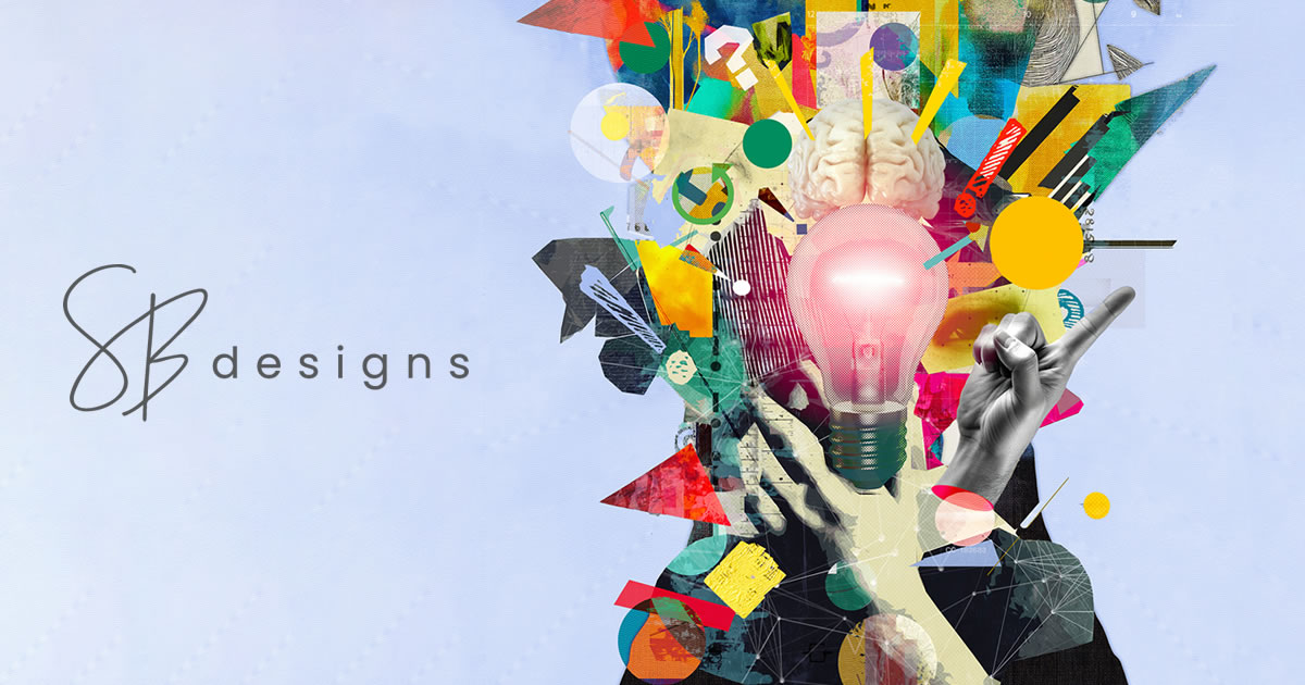 SB Designs - mixed media collage.
